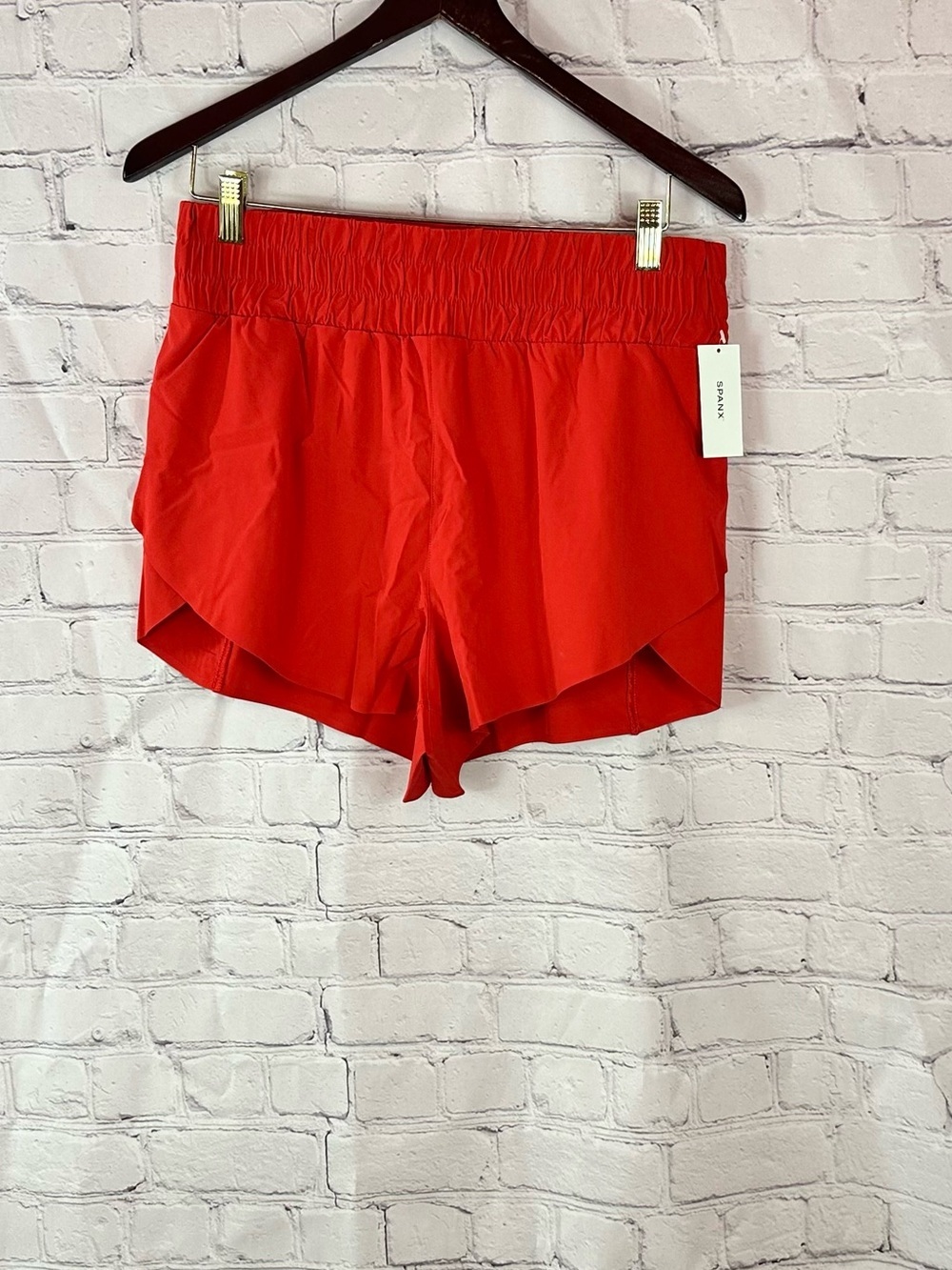 SPANX booty boost activate run shorts Red Athletic Women athleisure